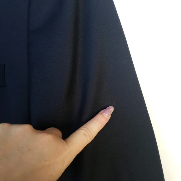 Ralph Lauren Wool Sport Coat Blazer 44R Navy Embossed Gold Buttons Like … - Picture 5 of 16